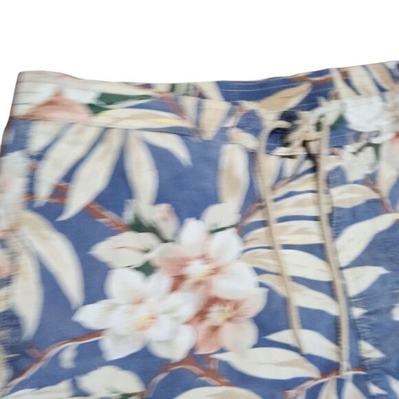 Polo Ralph Lauren Swim Shorts Mens Medium Floral Leaf Drawstring Trunks - Picture 2 of 9